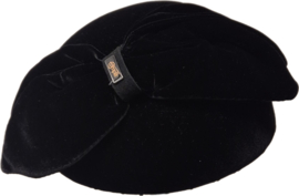 Complit haarbanddop Fluweel art. 25168 - zwart