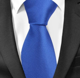 Heren stropdas art. 9062 - middenblauw