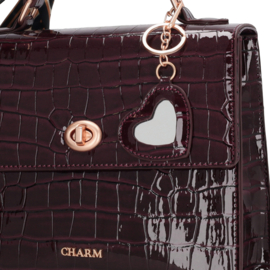 Charm London hand- en schoudertas Knightsbridge art. W01383 - burgundy
