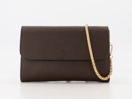 Gelegenheidstasje/clutch art. Valencia - donkerbruin