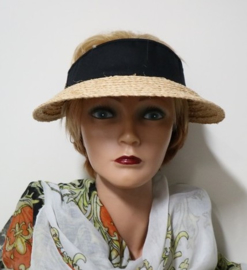 Hatland zonneklep Olinka Visor art. 37102 - naturel/zwart