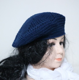 Kinderbaret Nelly - donkerblauw