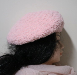 Gehaakte kinderbaret Kim 8 - roze