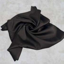 Stola/avondshawl langwerpig satin Tine art. 1704 - zwart