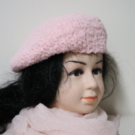 Gehaakte kinderbaret Kim 8 - roze