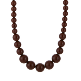 Kralenketting Jean art. 18842 - bruin