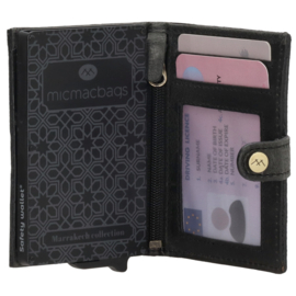 Micmacbags pasjeshouder/safety wallet Marrakech art. 20670 - zwart