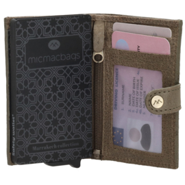 Micmacbags pasjeshouder/safety wallet Marrakech art. 20670 - olijfgroen