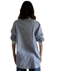 Inspirtation damesblouse art. 90121 - blauw/wit