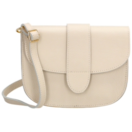 Charm schoudertas leer art. L692 - beige
