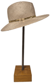 Weba Hats dameshoed Ramie art. 1024 - beige/kitt