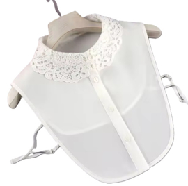 Los kraagje met opengewerkt boordje Dahlia art. 4106 - wit