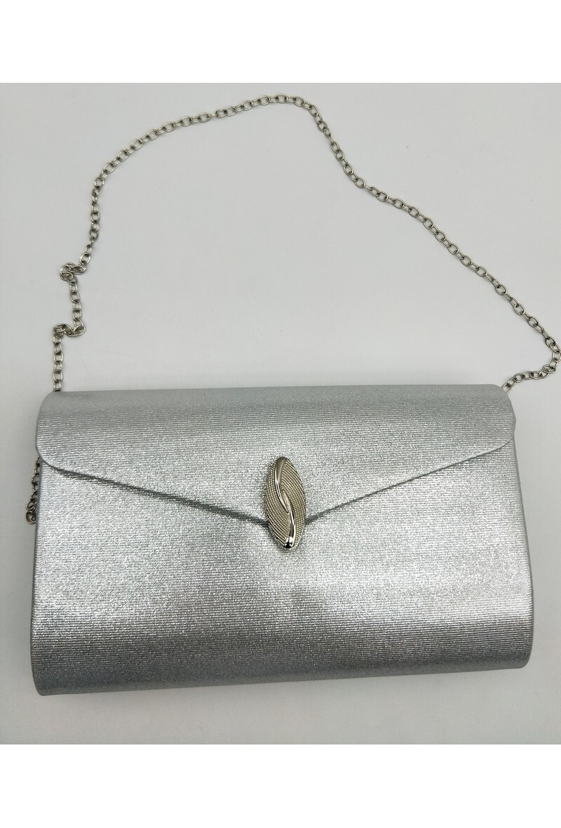 Gelegenheidstasje/clutch art. 756 - zilverkleur