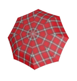 Knirps T.200 Medium Duomatic Check art. 95 3201 5191 - rood/navy