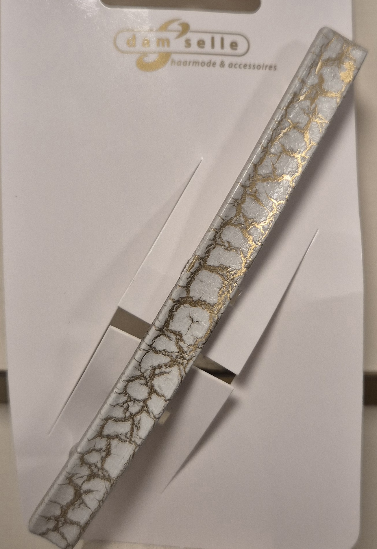 Dam'selle haarspeld Pou art. 45 355 - wit/goudkleur