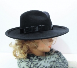 Whiteley dameshoed art. 625/552 - donkerblauw/zwart