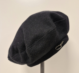 Damesbaret wol art. 5220 - zwart