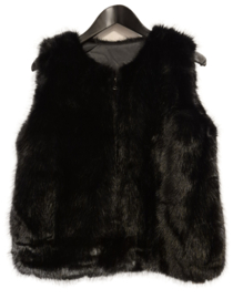 Bontgilet fake fur art. 255159 - zwart