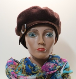 Fiebig damesbaret art. 53519 - bruin