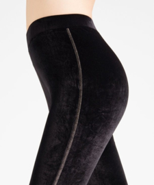 FALKE velvet legging - zwart