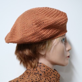 Damesbaret Anne Z - cognac