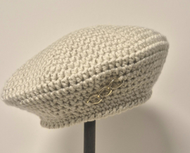 Gehaakte kinderbaret Chunky 12 - beige/1218