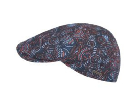 Hatland flatcap Yoel art. 57130/02 - navy/rood