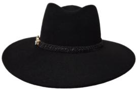 Weba Hats dameshoed Wol art. 9720 - zwart