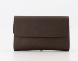 Gelegenheidstasje/clutch art. Valencia - donkerbruin