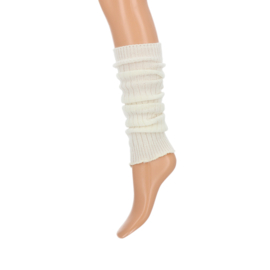 Teckel beenwarmers rib art. 13176 - wolwit