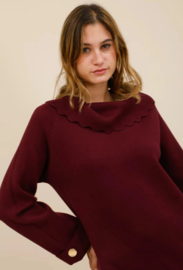 Damesjurk knitted Valerie art. TC111 - bordeaux