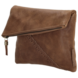 MicMacbags schoudertas Marrakech art. 20673 - cognac/bruin