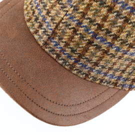 Fiebig herencap met oorkleppen art. 424026 - camel/cognac