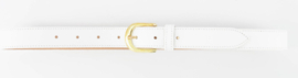 Damesriem classic grain art. Suus  - wit/goudkleur