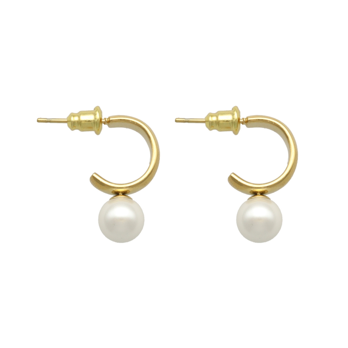 Camps & Camps oorstekers Pearl art. 2S163_PE - goud/wit