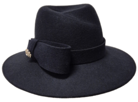 Weba Hats dameshoed Wol art. 1193 - donkerblauw