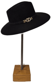 Weba Hats dameshoed Wol art. 9720 - zwart