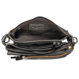 Charm crossbodytas Tottingham art. 20628 -pewter/donkerzilverkleur