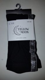 Yellow Moon long legging art. 20249 - zwart met zilverbies