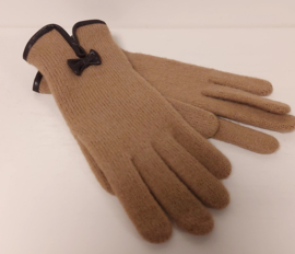 Wollen dameshandschoenen art. 58062 - beige/bruin