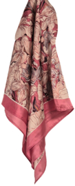 SH luxe vierkante shawl 70 x 70 art. 70104 - roze