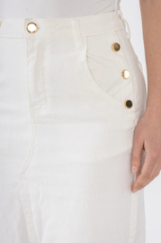 Rok stretchdenim ViviD Button art. B101 - offwhite
