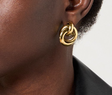 Camps & Camps oorstekers Double Hoops art. 2S132_L - goud
