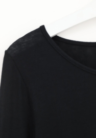 Oroblu Perfect Line Cashmere T-shirt long sleeve art. 67055 - zwart