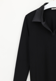Oroblu Perfect Line Cotton poloshirt long sleeve art. 1677 - black