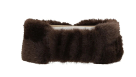 Charm hoofdband faux fur art. 26267 - donkerbruin