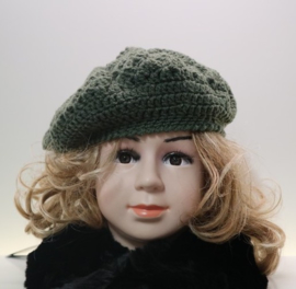 Kinderbaret Esmee ac. - legergroen