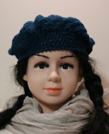 Kinderbaret Esmee ac.- petrol/blauw