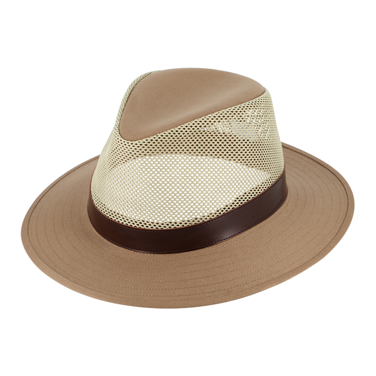 Fiebig herenhoed Traveller/mesh art. 110010 - beige
