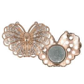 Broche vlinder art. 4264 - roségoudkleur